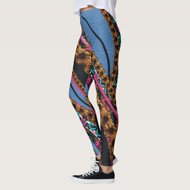 MVB Textile Abstrakte kreative Stücke. Leggings (Links)