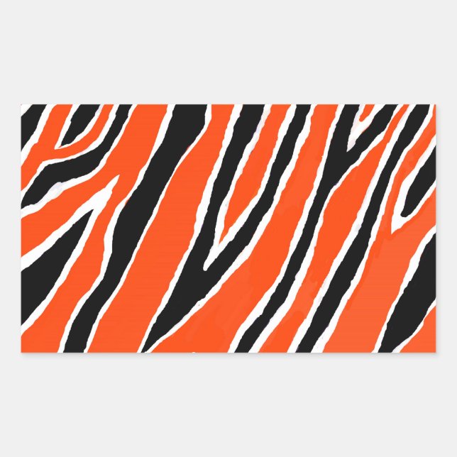 MVB Tiger Strip Druckaufkleber 1 Rechteckiger Aufkleber (Vorderseite)