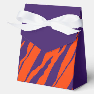 MVB Tiger Stripes Design - orange und Lila Geschenkschachtel
