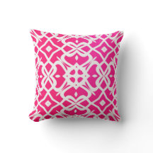 MVB X Pattern Kissen - Hot-Rosa und Weiß