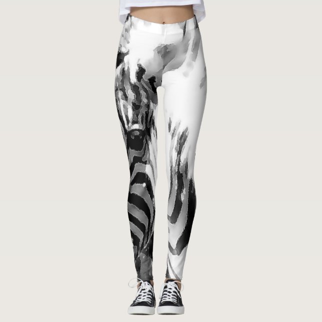 MVB Zebra Print Leggings (Vorderseite)