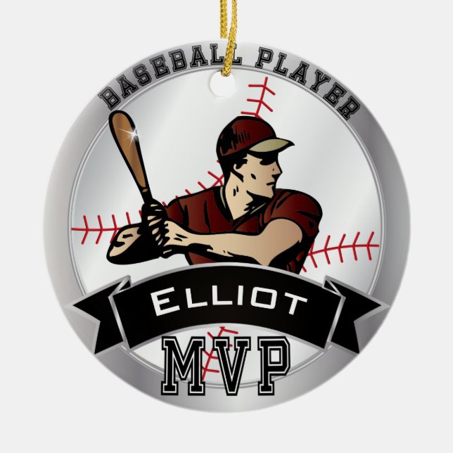 MVP Baseball ⚾ Keramik Ornament (Vorne)