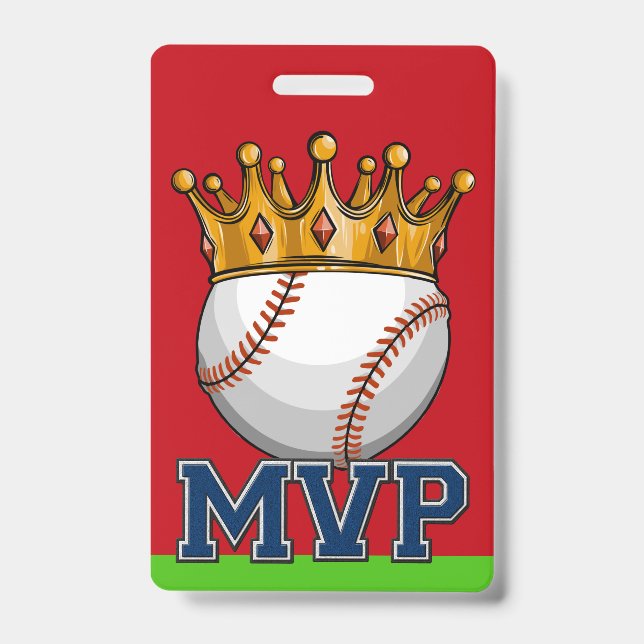 MVP Baseball Lanyard Abzeichen Ausweis (Front)