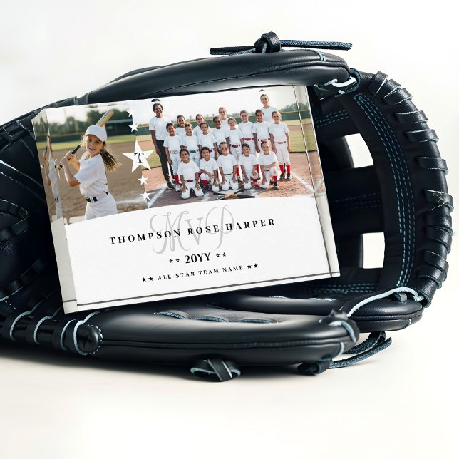MVP Baseball Player Sports Photo Collage Keepsake Fotoblock (MVP Baseball Player Sports Photo Collage Keepsake)