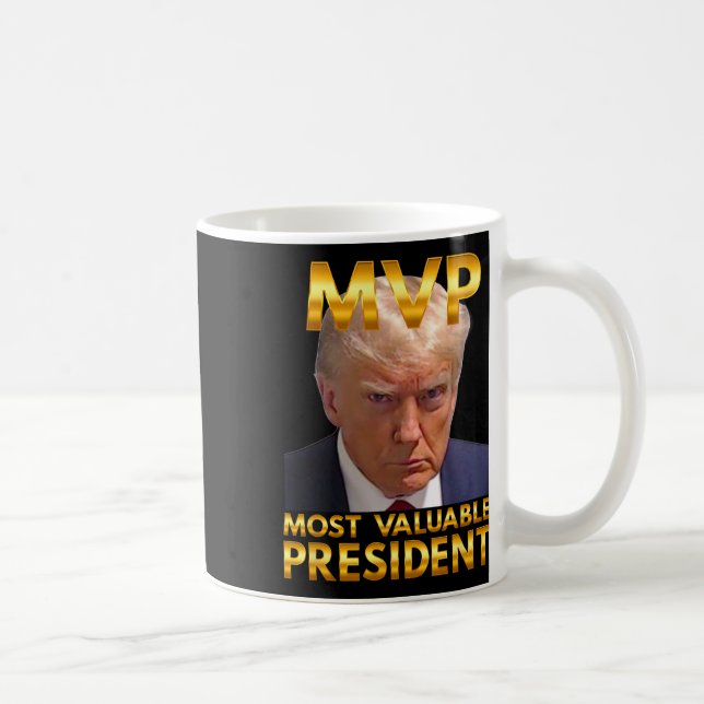 Mvp der wertvollste Präsident Donald Trump neuer G Kaffeetasse (Rechts)