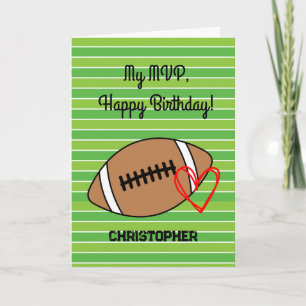 MVP Football Birthday Karte