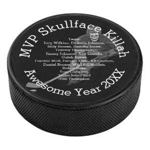 MVP Personalisieren mit Name oder Nickname und Tea Eishockey Puck