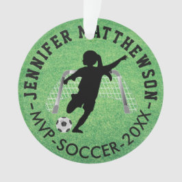 MVP Soccer ⚽ Player - Mädchen Ornament