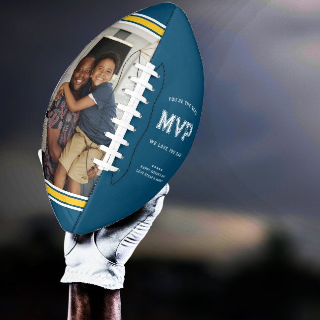 MVP Vater | Blue & Gold Vatertag Football (Von Creator hochgeladen)