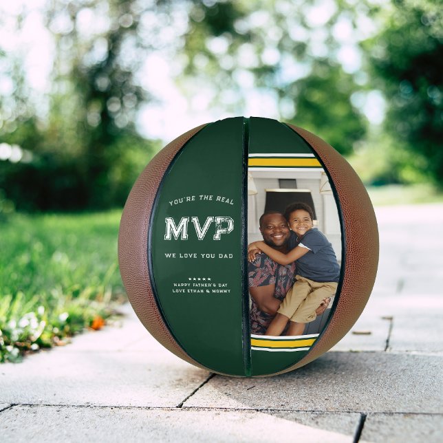 MVP Vater | Grün & Gold Vatertag Basketball (Von Creator hochgeladen)