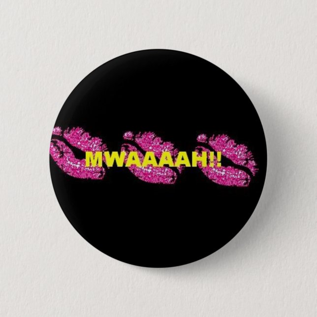 Mwaaaah!! Knopf Button (Vorderseite)