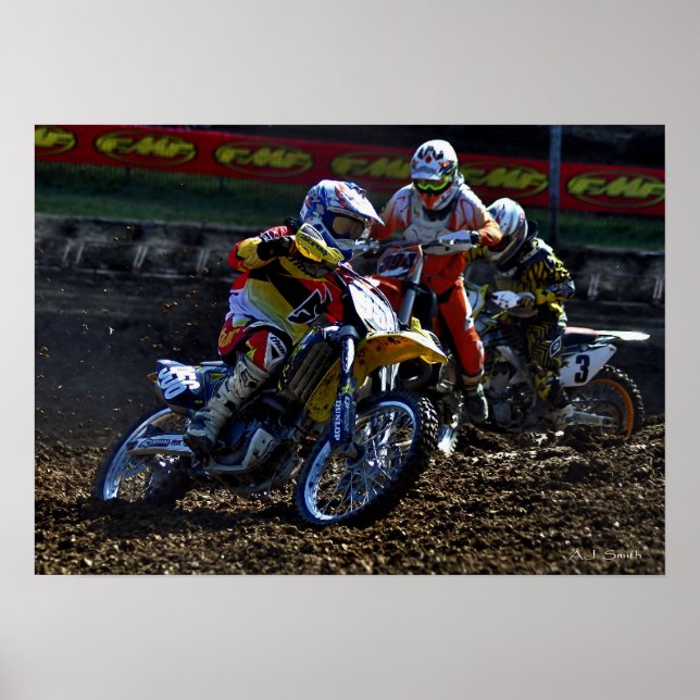 MX-Rennen-Aktion Poster (Vorne)