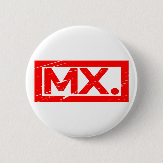 Mx. Stempel Button (Vorderseite)