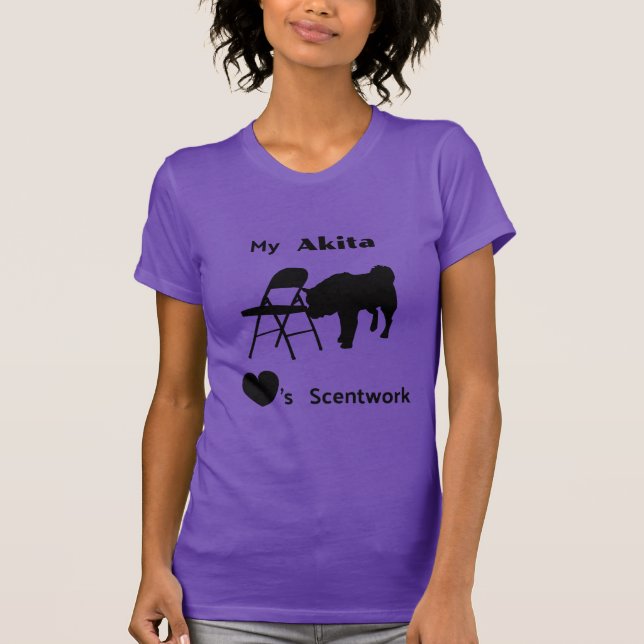 My Akita aime les T-shirts parfumés (Devant)