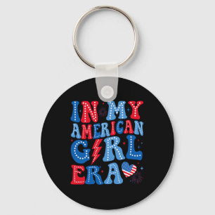 My American Girl Era Retro 4. Juli Groovy Patr Schlüsselanhänger