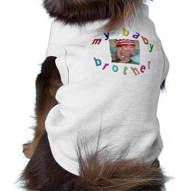 My Baby Brother - Individuelles Foto Top (Schwarz)