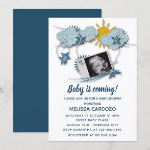 My Baby Ultrasound - Adorable Baby Dusche Einladung