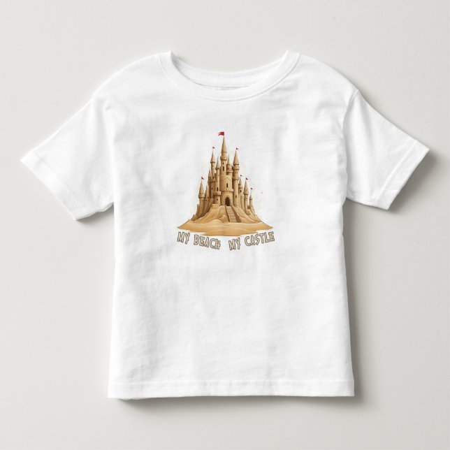My Beach, My Sandcastle Kleinkind T-shirt (Vorderseite)