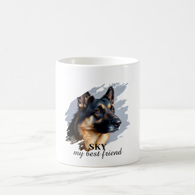 "My Best Friend" Custom Chig Photo Mug (Centre)