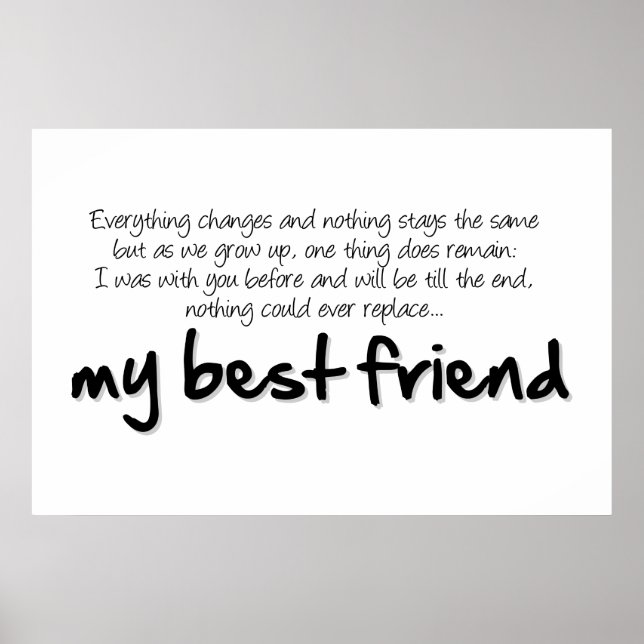 My best friend poster (Vorne)