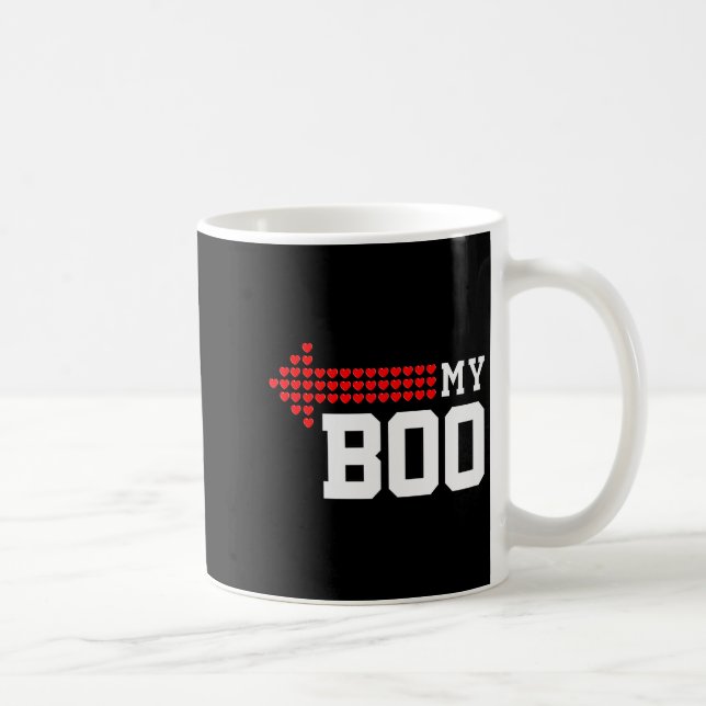My Boo &amp; My Bae Valentines Day Cute Couple Mat Kaffeetasse (Rechts)