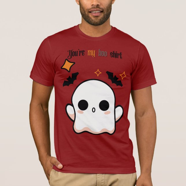 "My Boo" Gothique Halloween Ghost T-Shirt - Éffray (Devant)