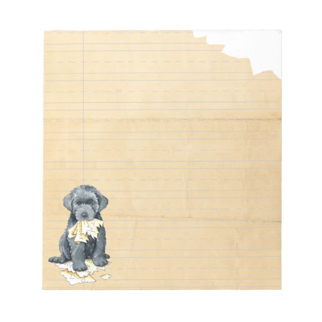 My Bouvier des Flandres Ate My Hausaufgaben Notepa Notizblock (Vorderseite)