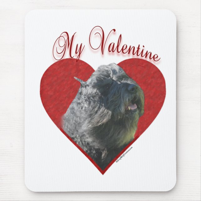 My Bouvier des Flandres Valentine Mousepad (Vorne)