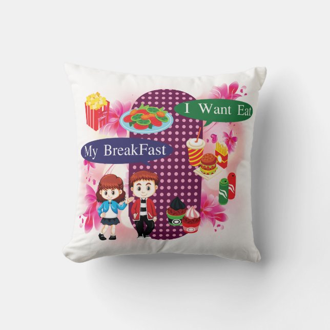 My Breakfast Pillow Kissen (Vorderseite)