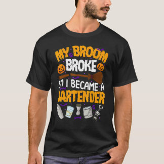 My Broom Broke So I Benockena Barloween T-Shirt