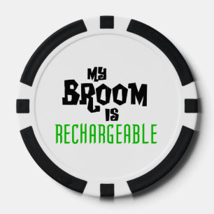 My Broom is Wiederaufladbar Pokerchips