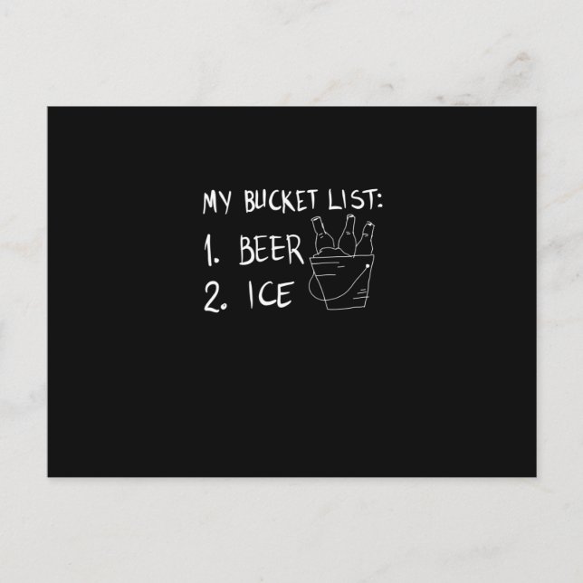 My bucket list postkarte (Vorderseite)