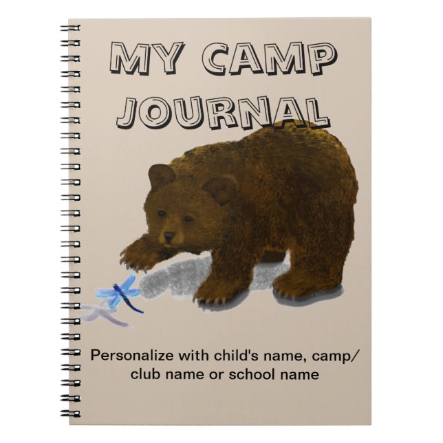 "My Camp Journal" Spiral Custom Journal Notebook (Devant)