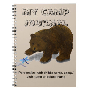 "My Camp Journal" Spiral Custom Journal Notebook Notizblock