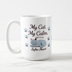 My Cat, My Calm - Chat couché paisible 15 oz Mug