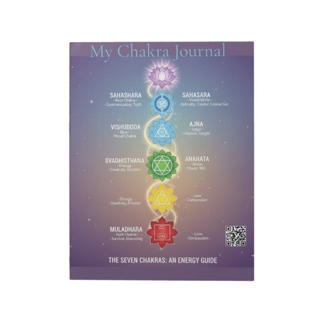 My Chakra Journal Notepad Notizblock (Rotiert)
