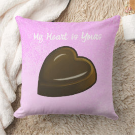 My Chocolate Heart Valentines Day Kissen