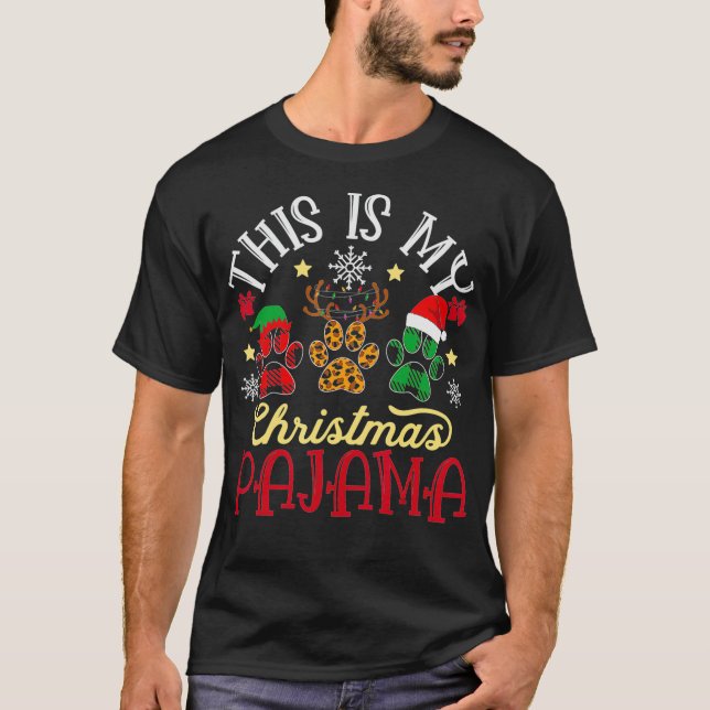 My Christmas Pajama Xmas Pet Lover Animal Cat Dog T-Shirt (Vorderseite)