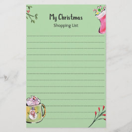 My Christmas Shopping List Briefpapier