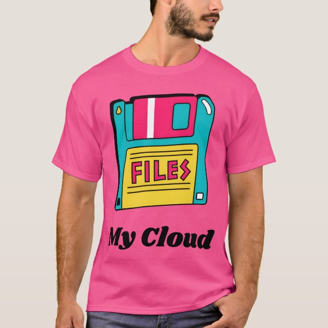 My cloud Diskettes 90s Style T-Shirt (Vorderseite)