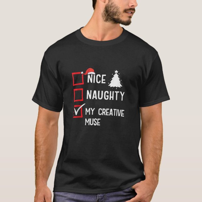 My Creative Muse Nice Naughty Christmas Tank Top (Vorderseite)