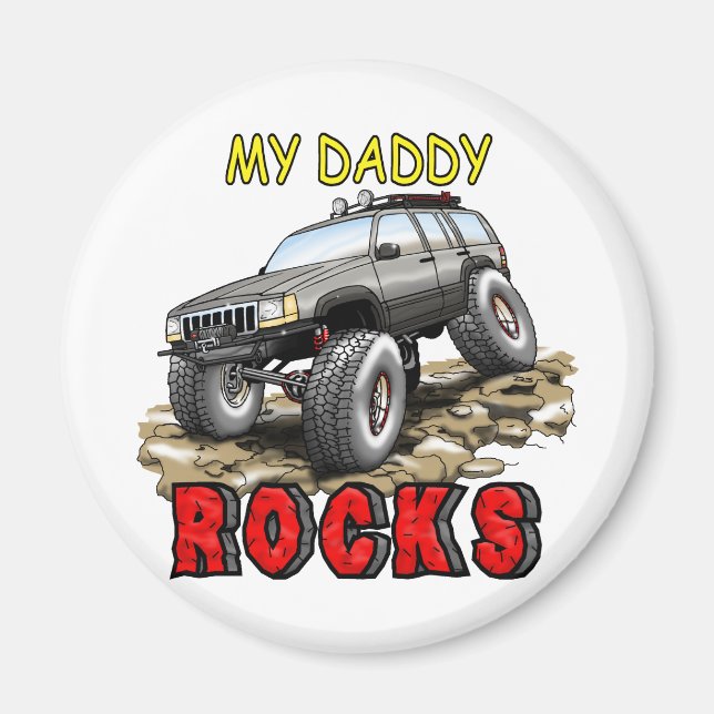 My_Daddy_Daddy_Rocks_ZJ Magnet (Vorne)