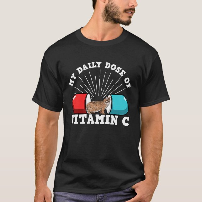 My Daily Dose Of Happiness A Pet  Or Ragdoll Cat O T-Shirt (Vorderseite)