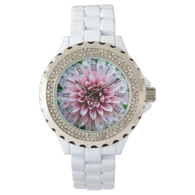 My Darling Dahlia (römische Zahlen) Armbanduhr (Vorderseite)