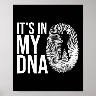 My Dna Biathlon Fingerprint Skifahren Slogan Shoot Poster