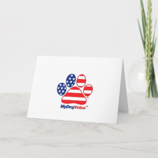 My Dog Abstimmungen USA Notecards Karte
