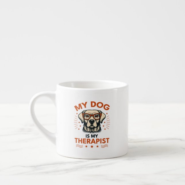 My dog is my therapist espressotasse (Links)