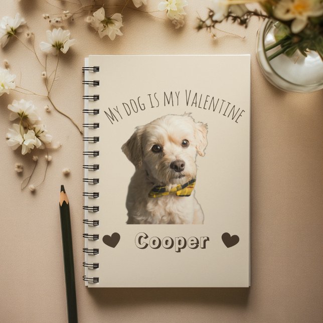 My Dog Is My Valentine – Personalized Pet Notizblock (Von Creator hochgeladen)