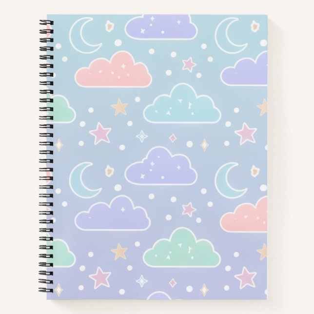 My Dreamy Thoughts Pastel Journal Notizbuch (Vorderseite)