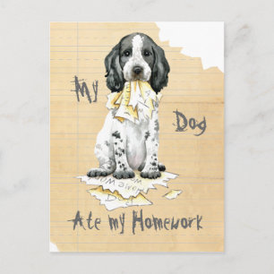 My English Cocker Spaniel Mangé Ma Carte Postale